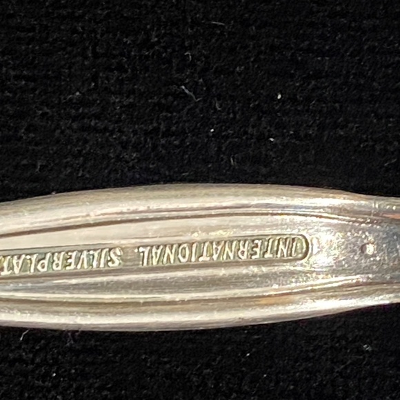 Vintage International Silverplate 3-Piece Serving Set Ornate Scoop Fork Server B - Picture 6 of 7